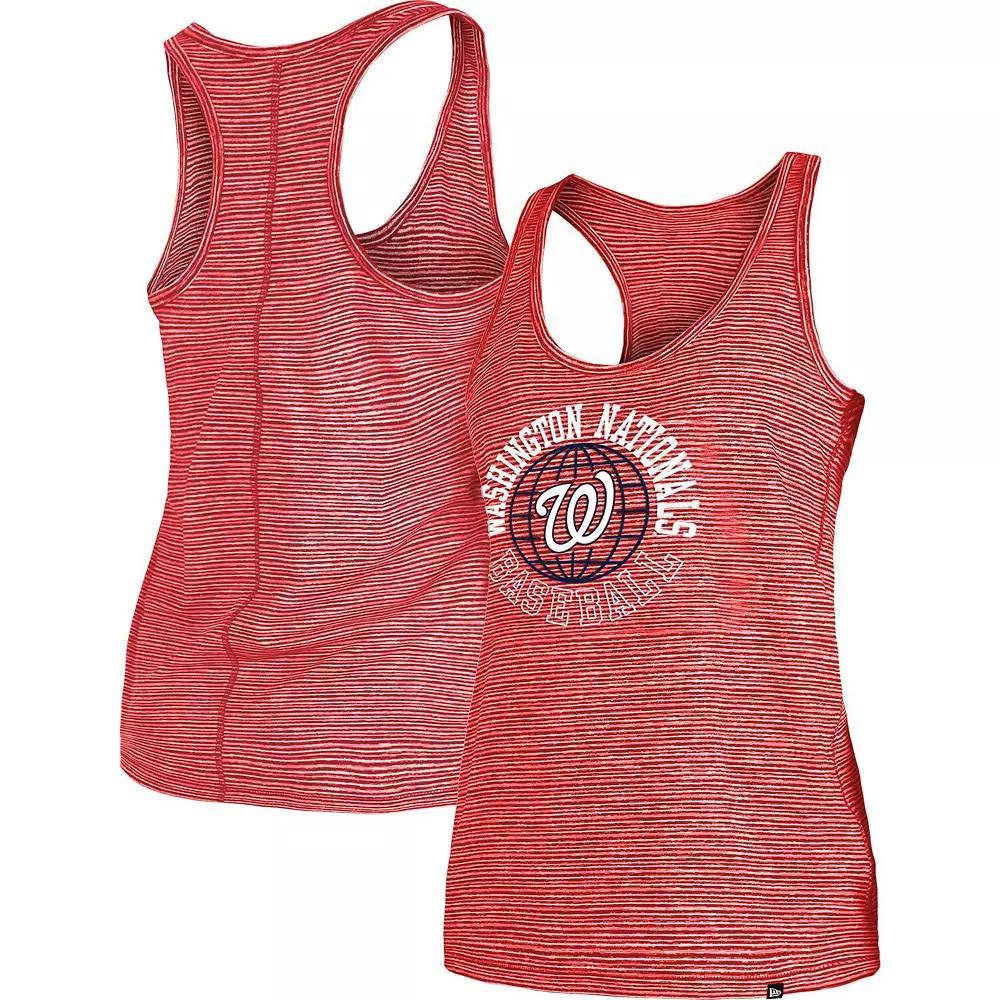 Women's New Era Red Washington Nationals Active Racerback Tank Top, Size: Large Product Image