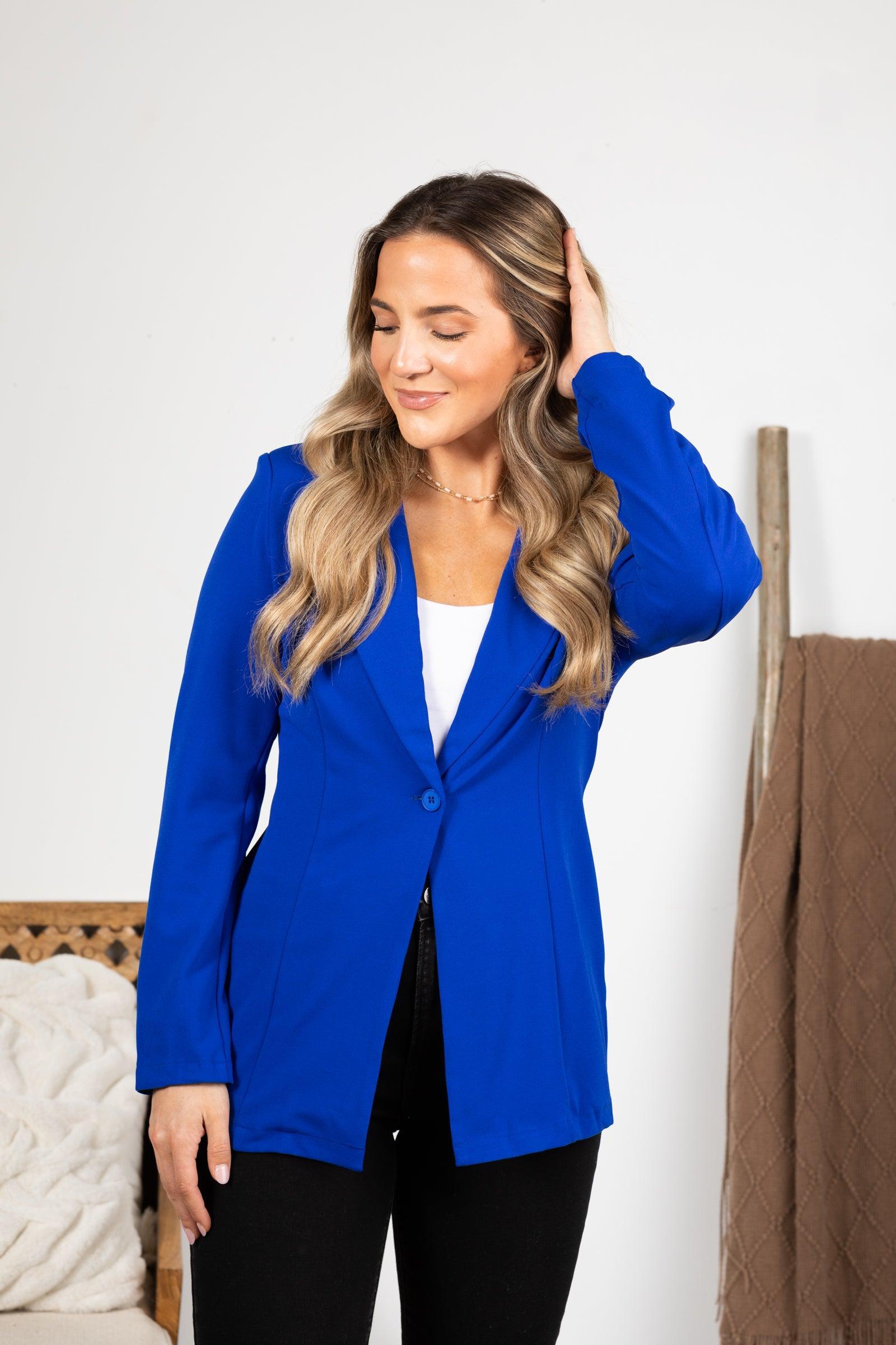 Techno Crepe Blazers Product Image