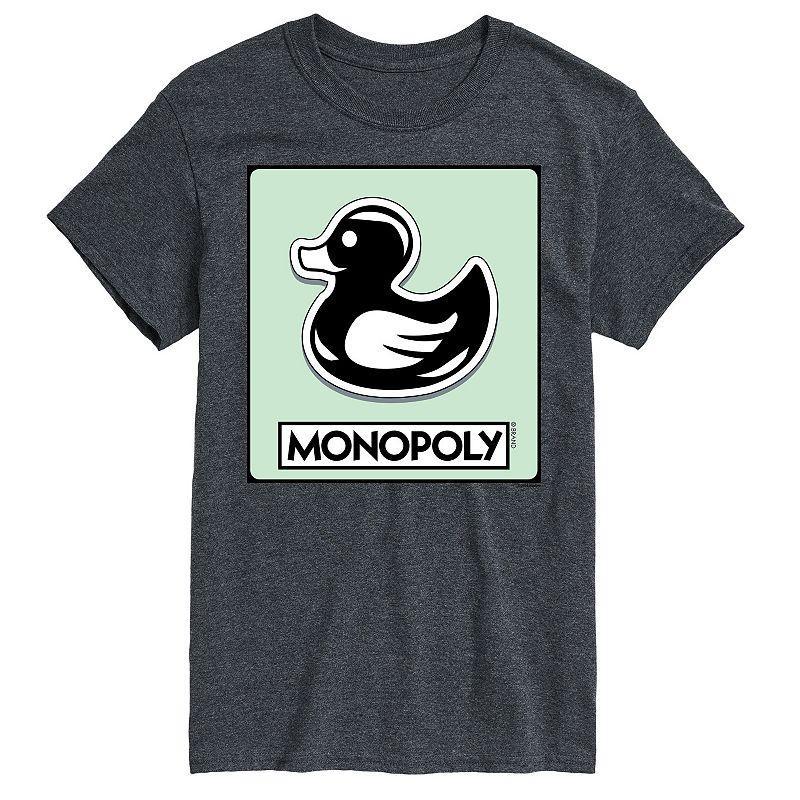 Men's Monopoly Duck Token Graphic Tee, Size: XXL, Grey Product Image