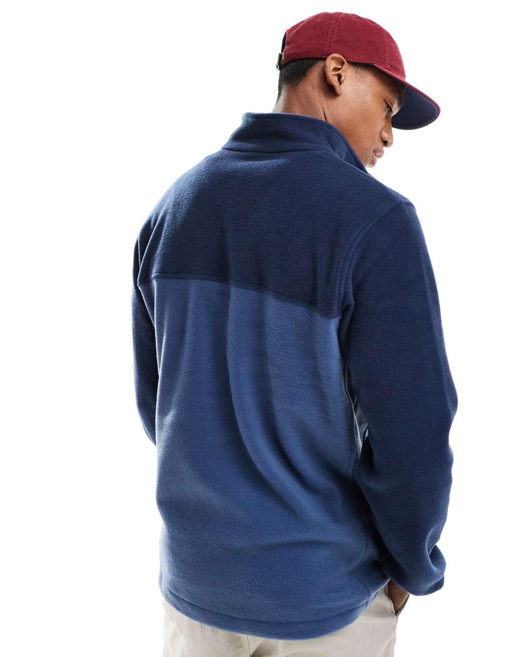 Columbia Steens Mountain half zip fleece in blue Product Image