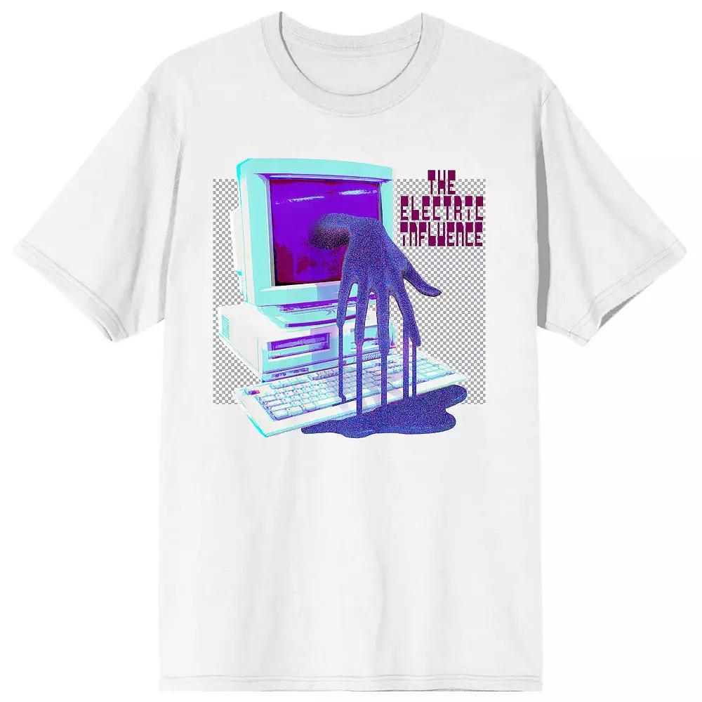 Men's 2K Tech Y2K Electric Tee, Size: Medium, White Product Image