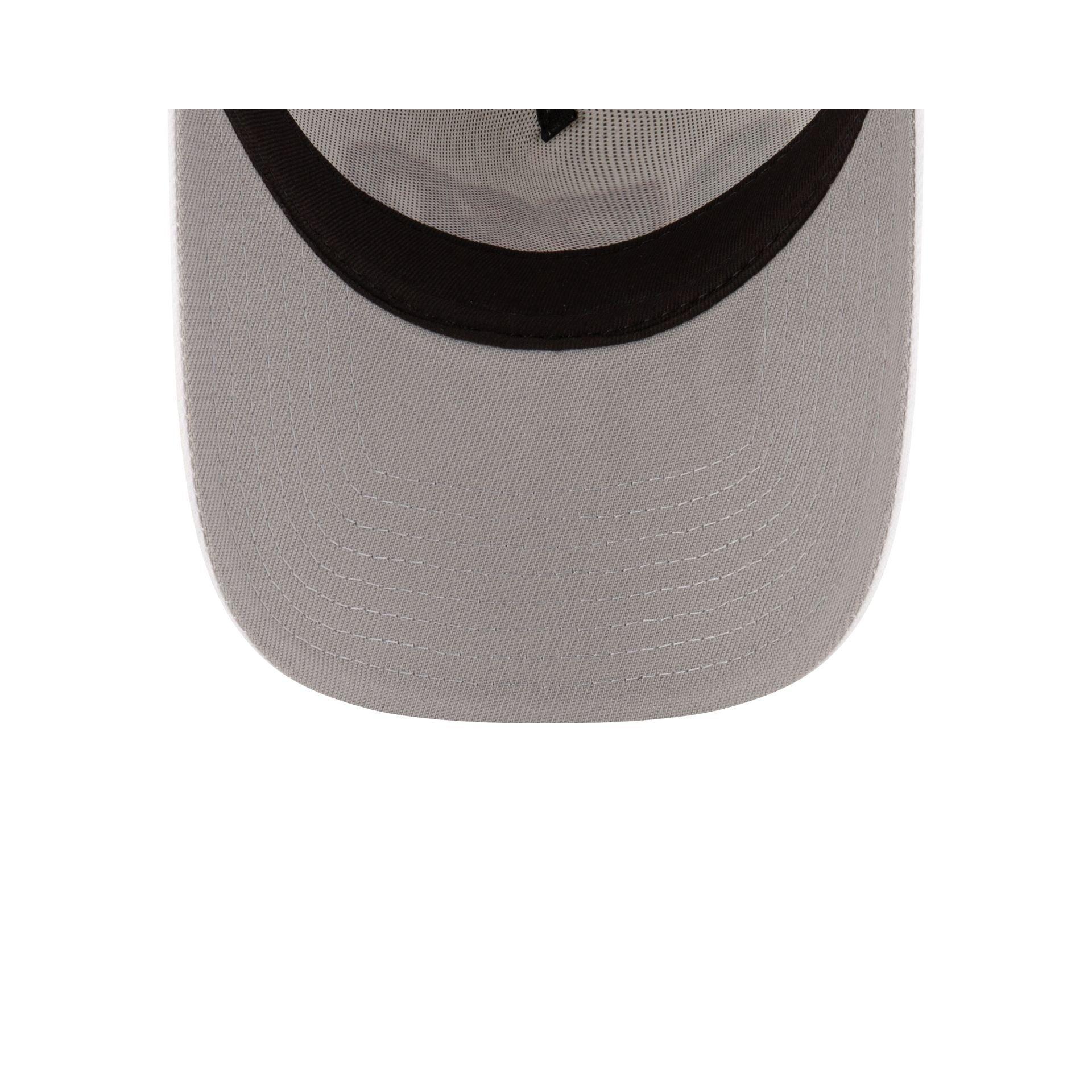 PSD White 9FORTY A-Frame Snapback Hat Male Product Image