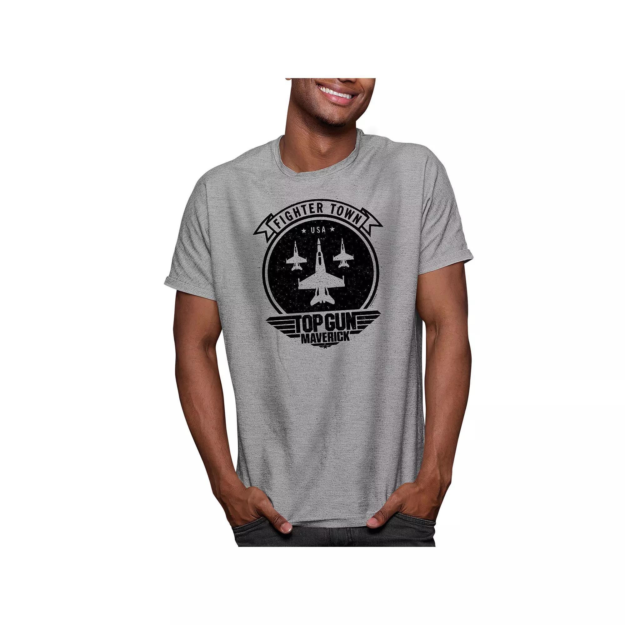 Mens Top Gun Maverick Fighter Town Tee Product Image