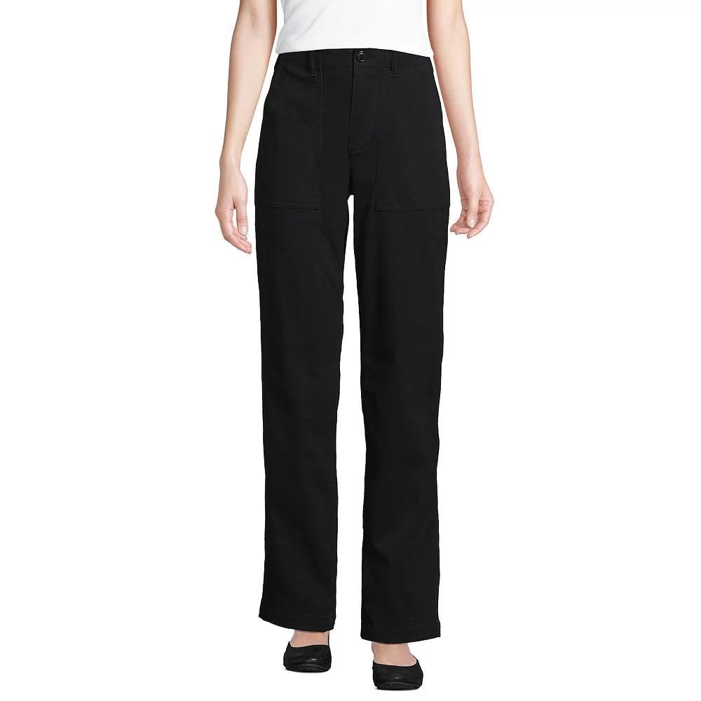Women's Lands' End High Rise Chino Utility Pants, Size: 6, Rich Red Product Image