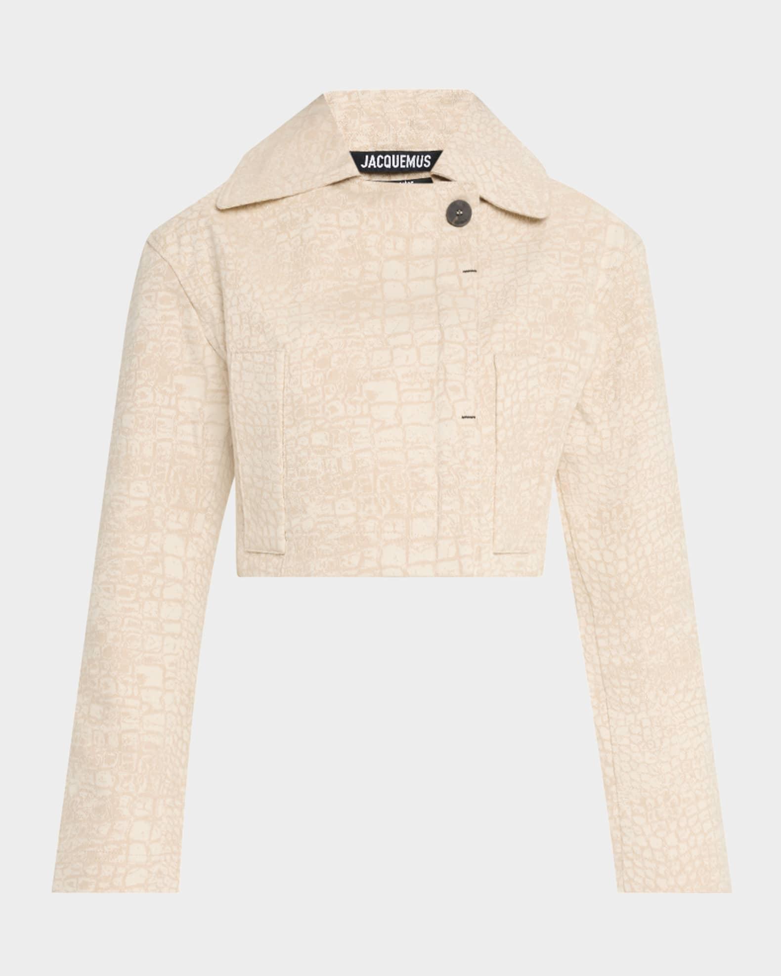 The Marino De-Nîmes Crop Denim Jacket Product Image