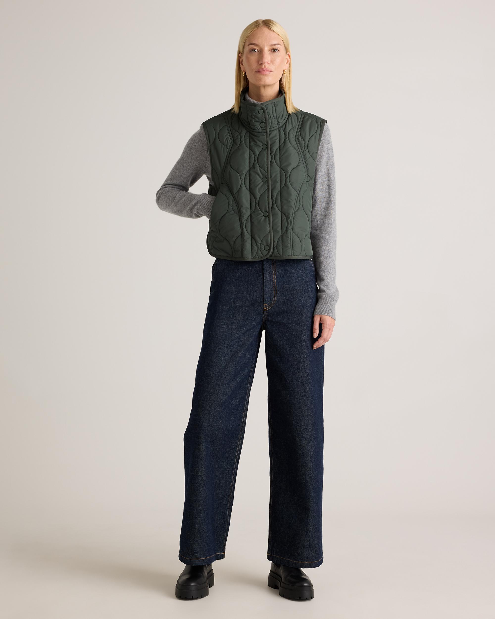 Quince | Women's Featherless Quilted Puffer Vest Recycled Polyester Product Image