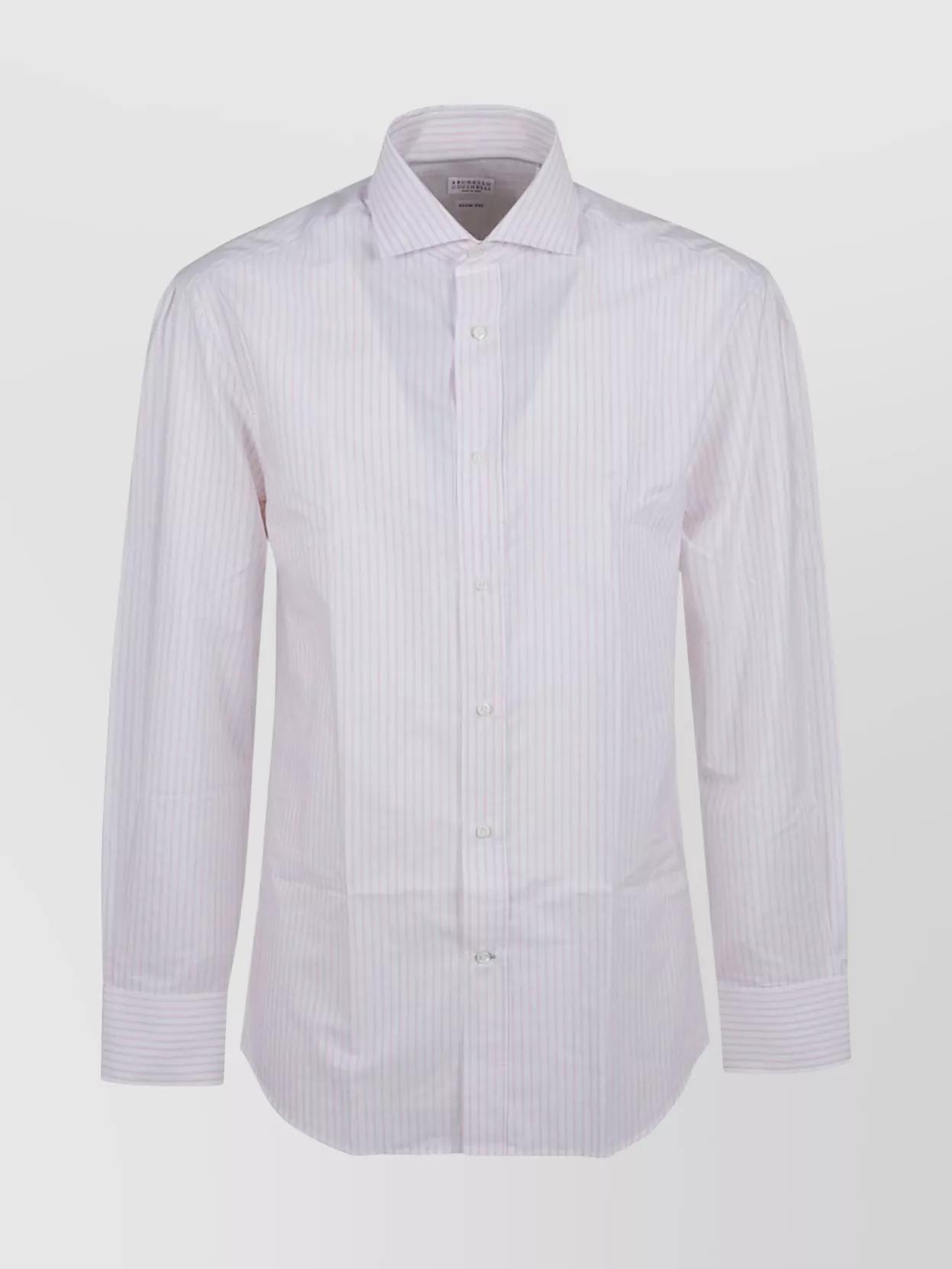 BRUNELLO CUCINELLI Striped Long Sleeves Shirt Product Image