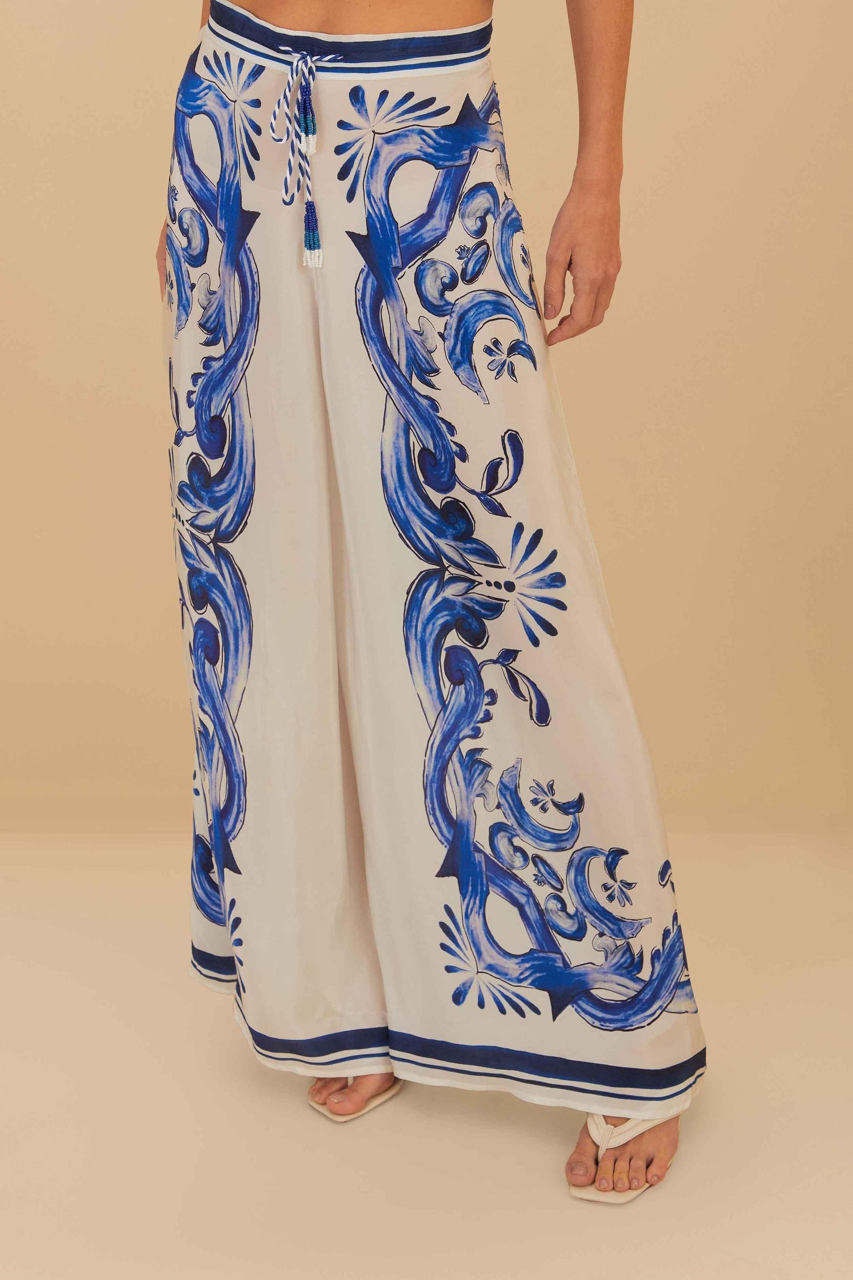 Off-White Garden Tiles Pants, GARDEN TILES OFF-WHITE / M Product Image