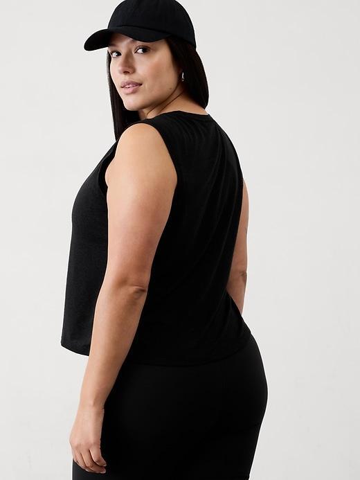 Getaway Linen Blend Muscle Tank Product Image