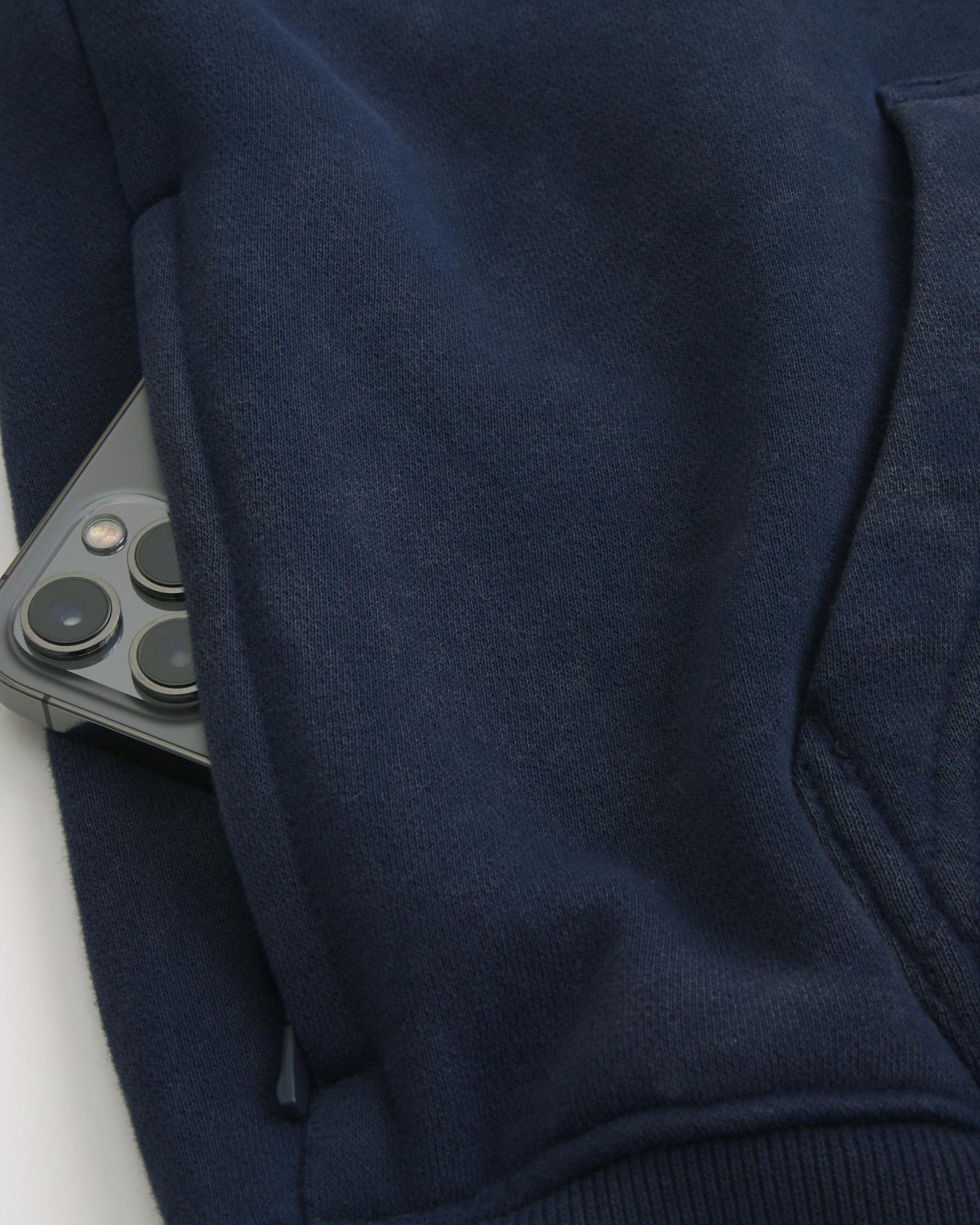 Hollister Feel Good Fleece Boxy Camo Hoodie Product Image
