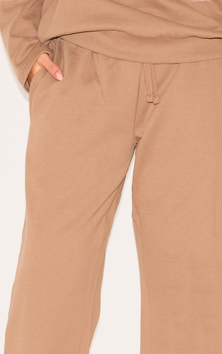 Taupe Premium Sweat Wide Leg Sweatpants Product Image