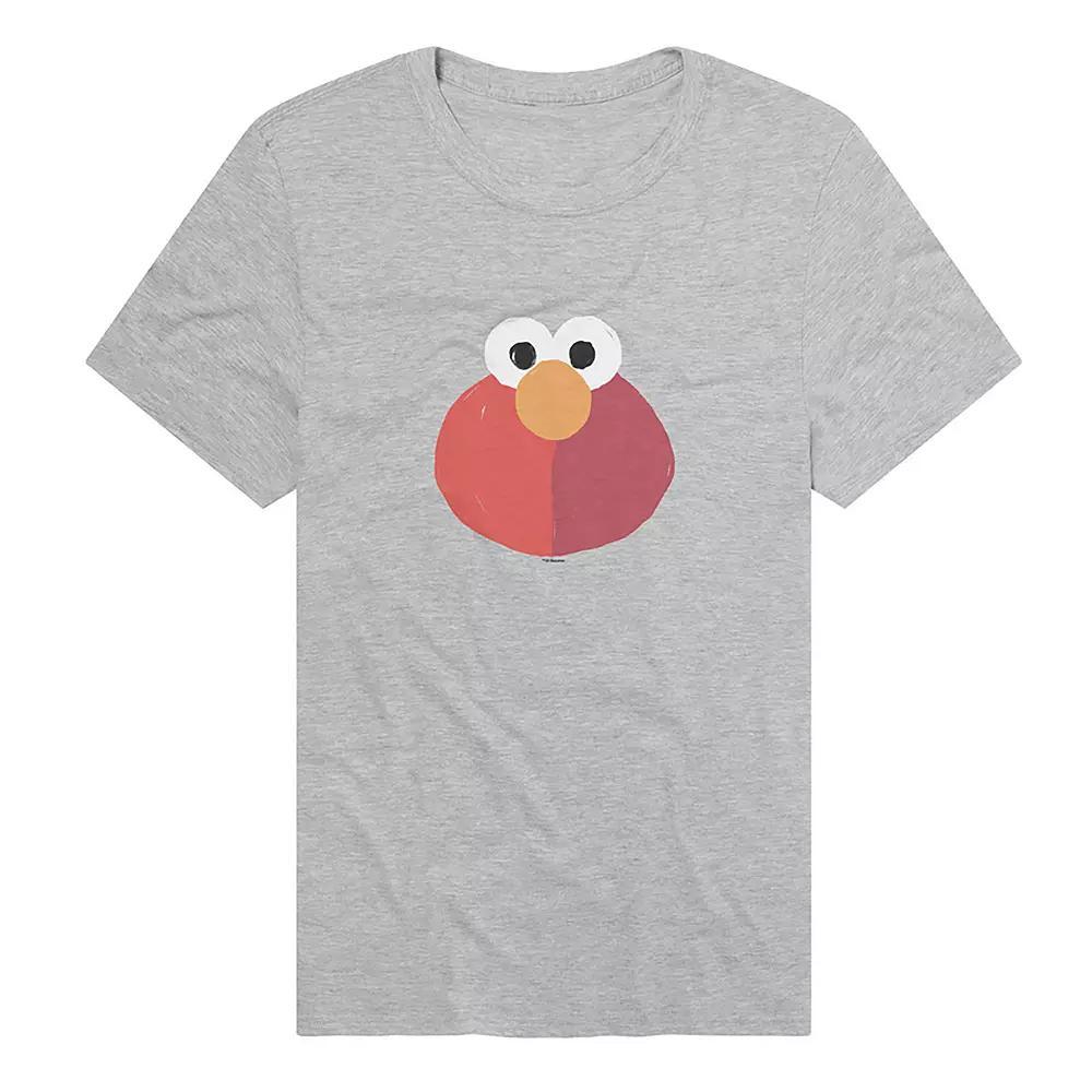 Men's Sesame Street Elmo Smile Graphic Tee, Size: Medium, Athletic Grey Product Image