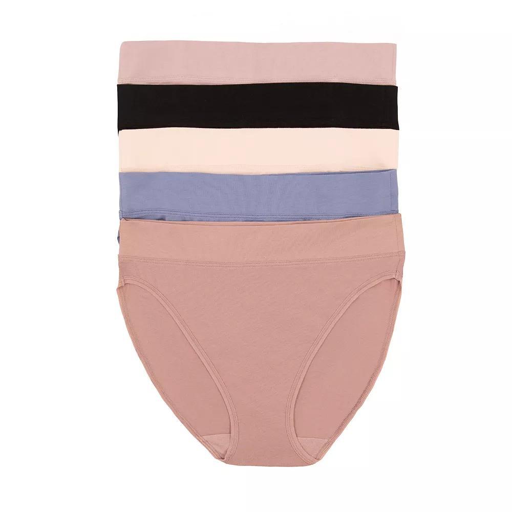 Womens Jezebel 5-pk. Pima Cotton Hi-Cut Panty 900819P5 Product Image