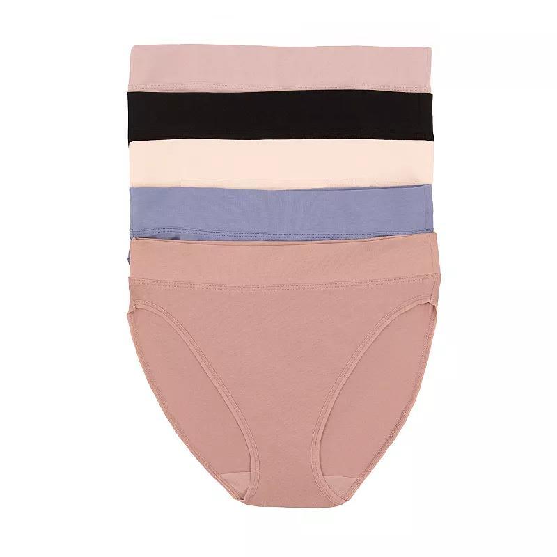Womens Jezebel 5-pk. Pima Cotton Hi-Cut Panty 900819P5 Product Image