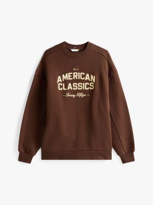 Embroidered Logo Varsity Sweatshirt Product Image