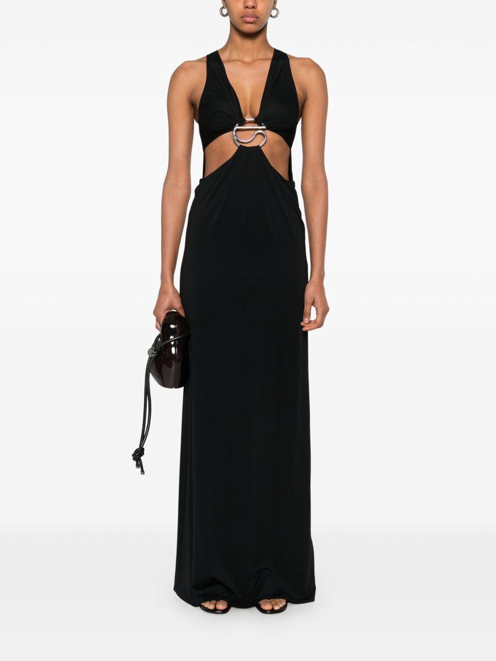 C-logo cut-out maxi dress Product Image