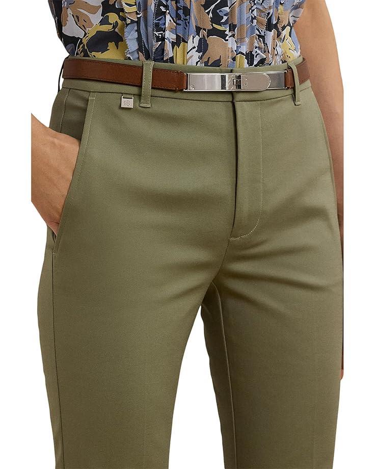 Stretch Cotton Cropped Pants Product Image