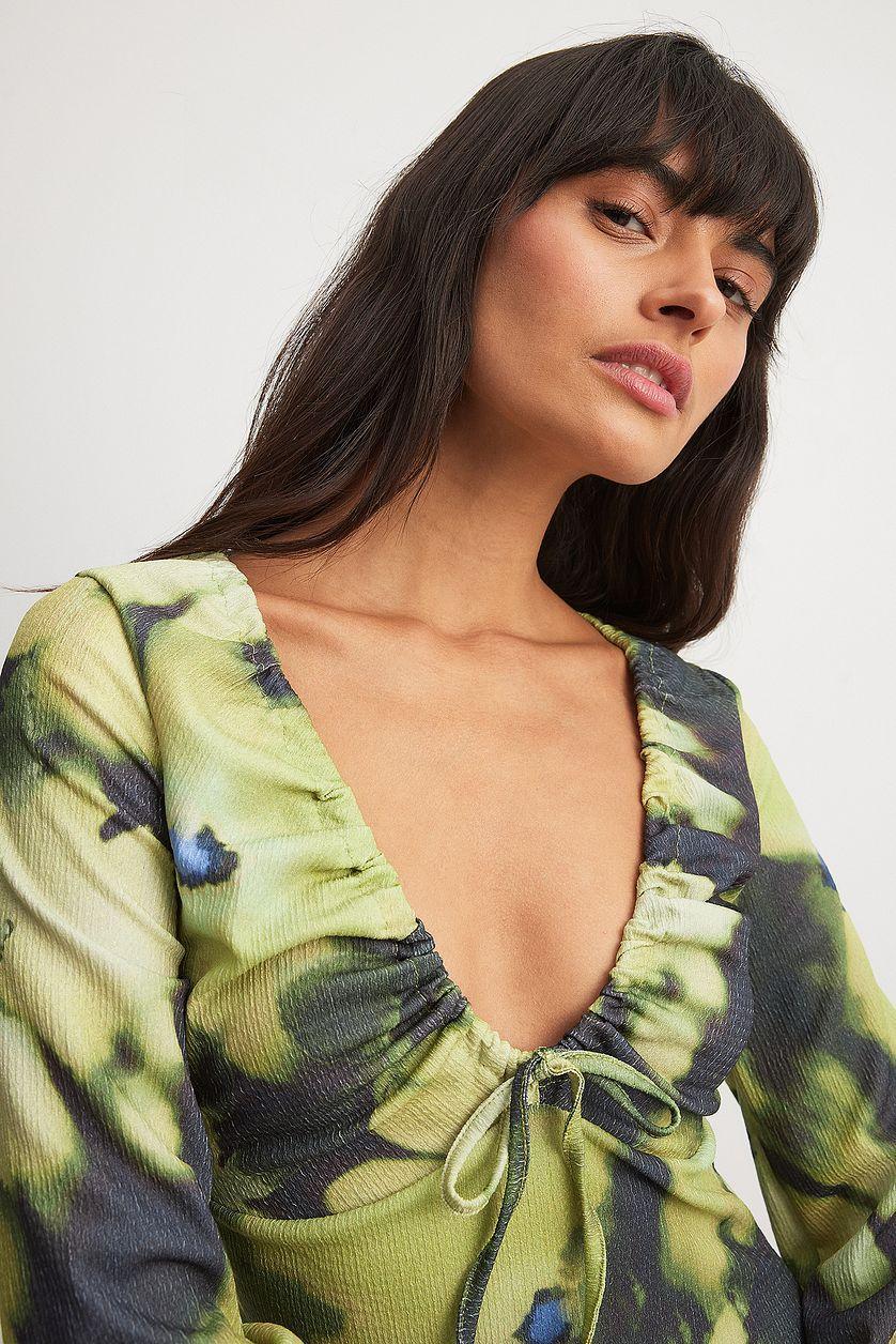 Jersey Balloon Sleeve Midi Dress Product Image