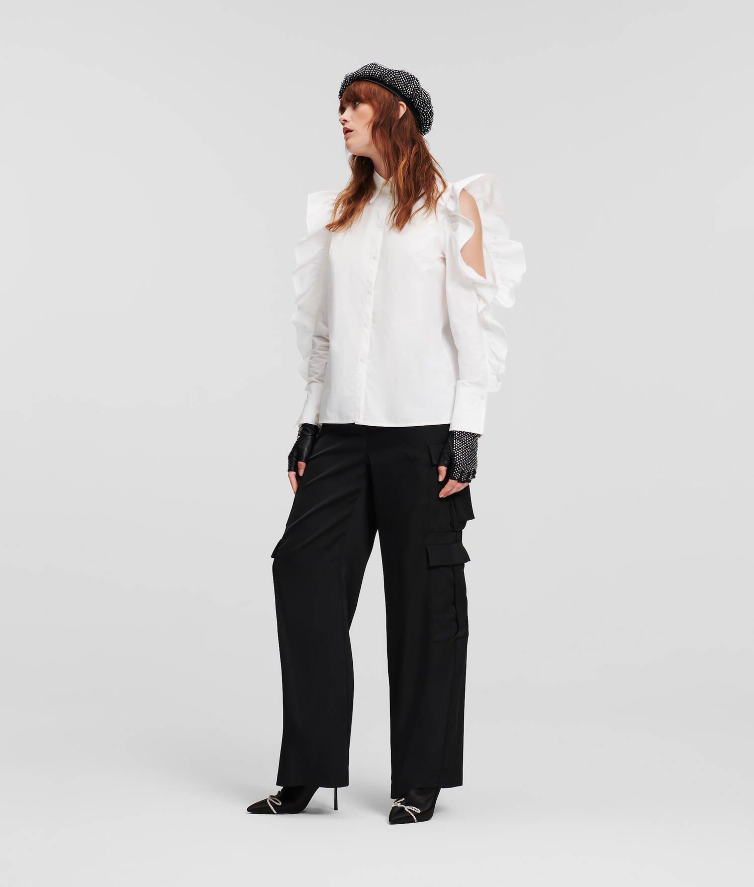 SATIN CARGO PANTS Product Image