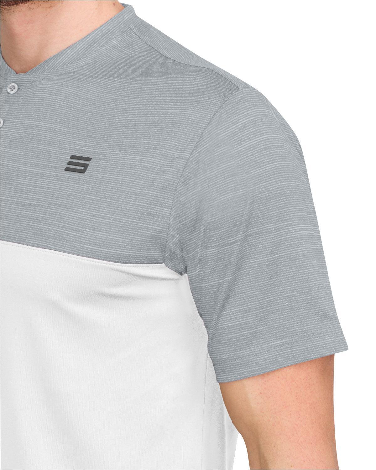 Three Sixty Six Two Tone Collarless Golf Polo Product Image