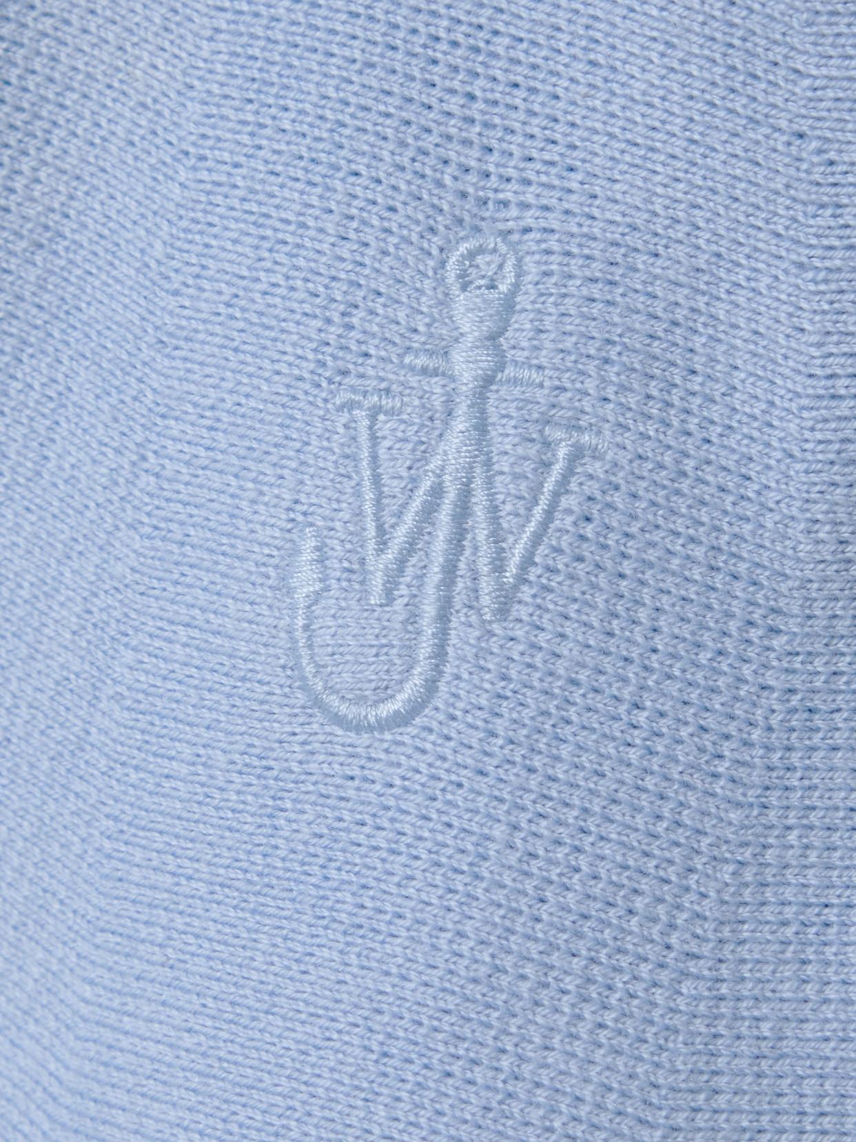 JW ANDERSON Striped Cotton-blend Mini Skirt In Blue Product Image