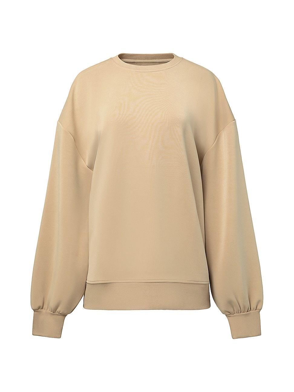 WEWOREWHAT Women's Balloon Sleeve Crew Neck Sweatshirt Product Image