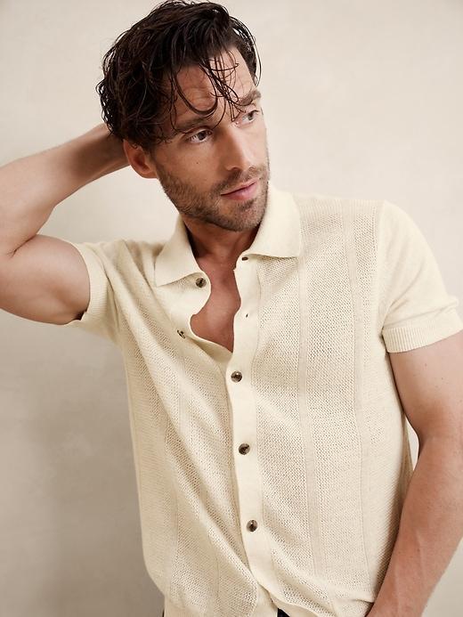 Linen-Cotton Resort Shirt Product Image