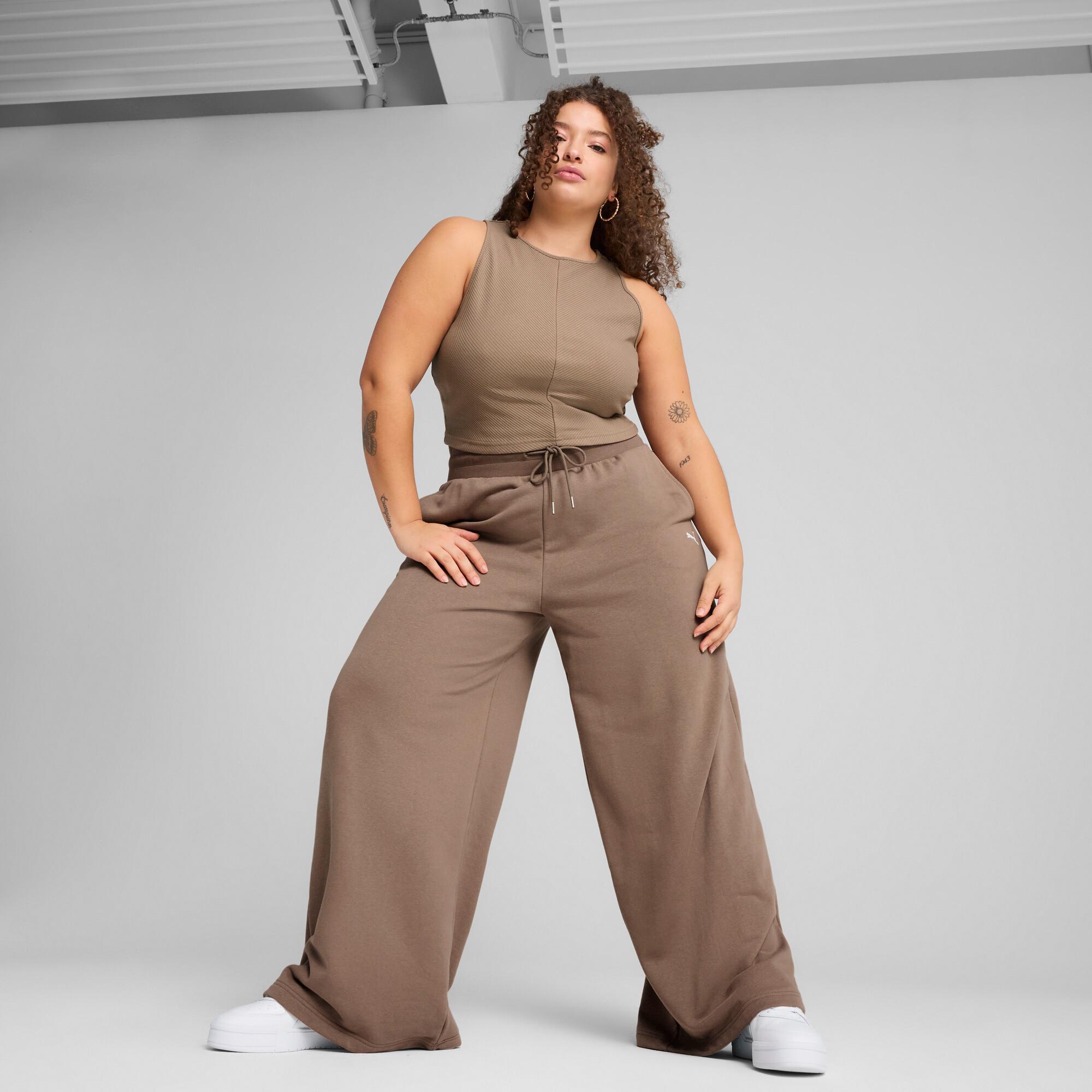 PUMA Wardrobe Essentials Women's Ribbed Crop Top Product Image