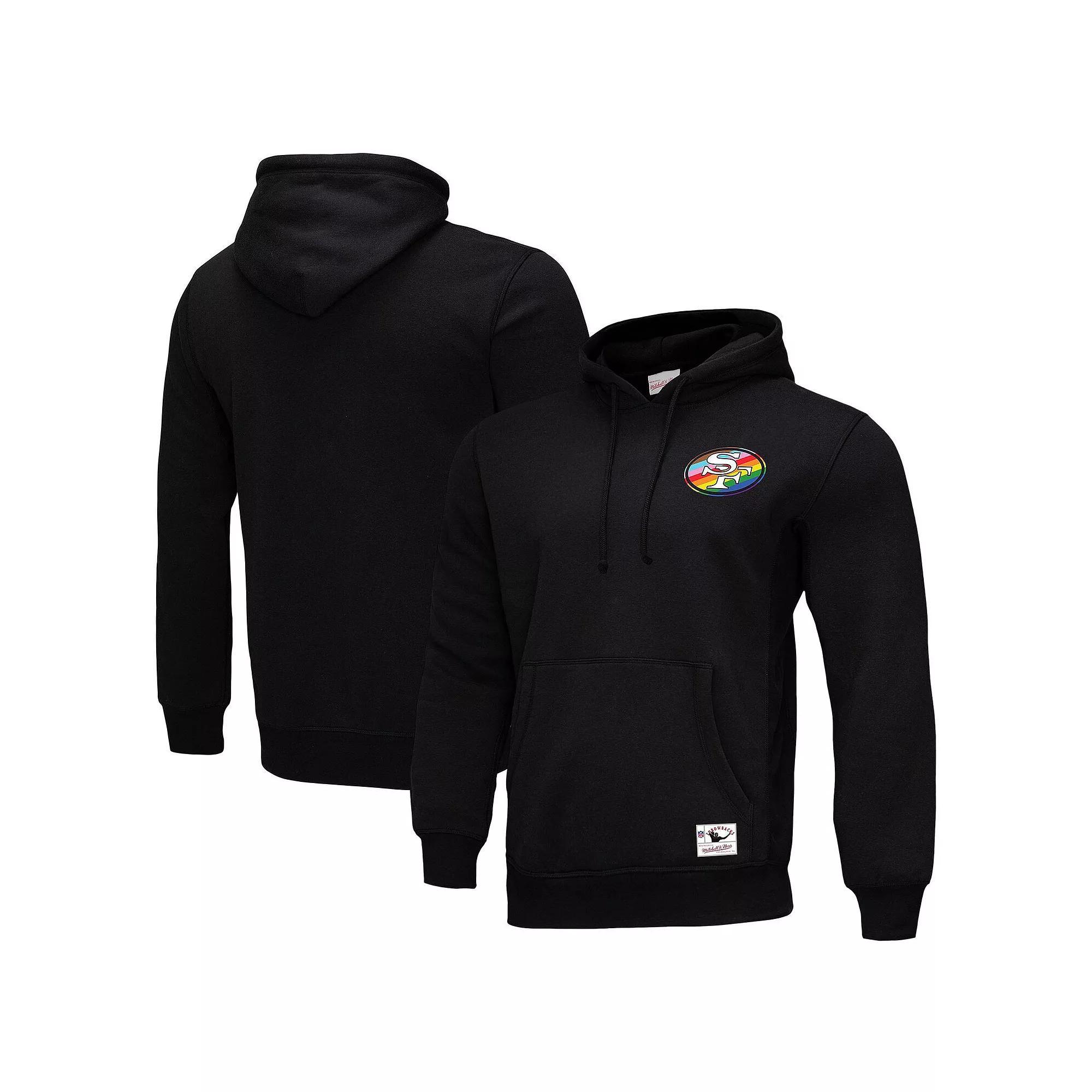 Men's Mitchell & Ness Black San Francisco 49ers Pride Pullover Hoodie, Size: Medium Product Image