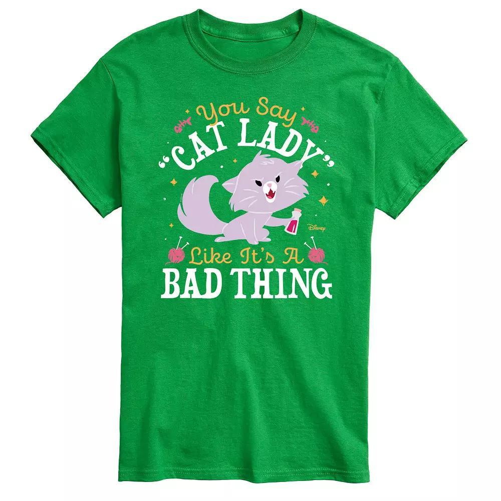 Disney's Cats & Dogs Big & Tall Cat Lady Graphic Tee, Men's, Size: 4XB, Blue Product Image