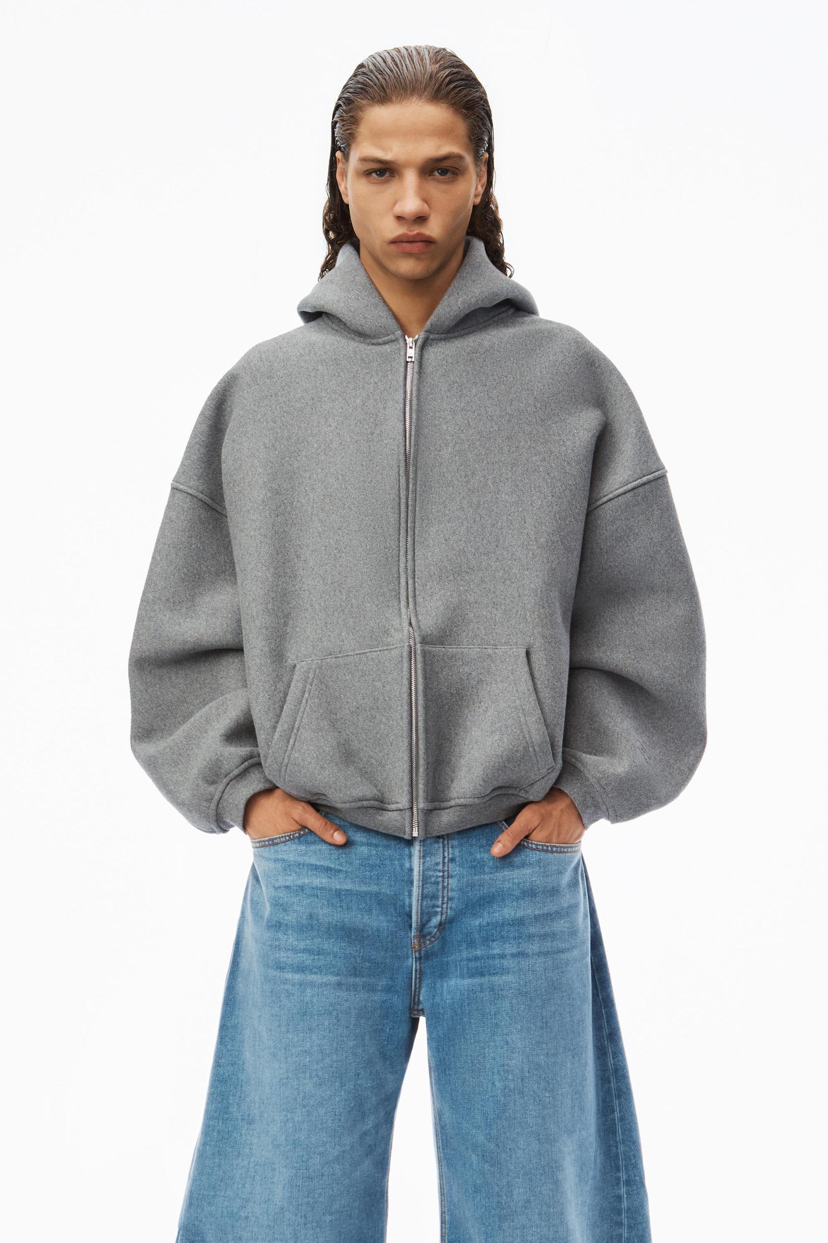 Star Zip Up Hoodie In Dense Fleece Product Image