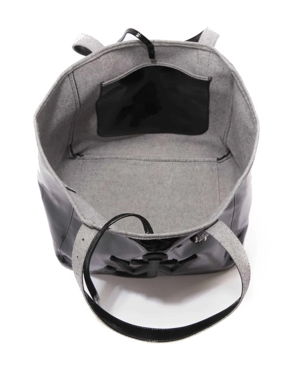 Belt coated-finish denim tote bag  Product Image