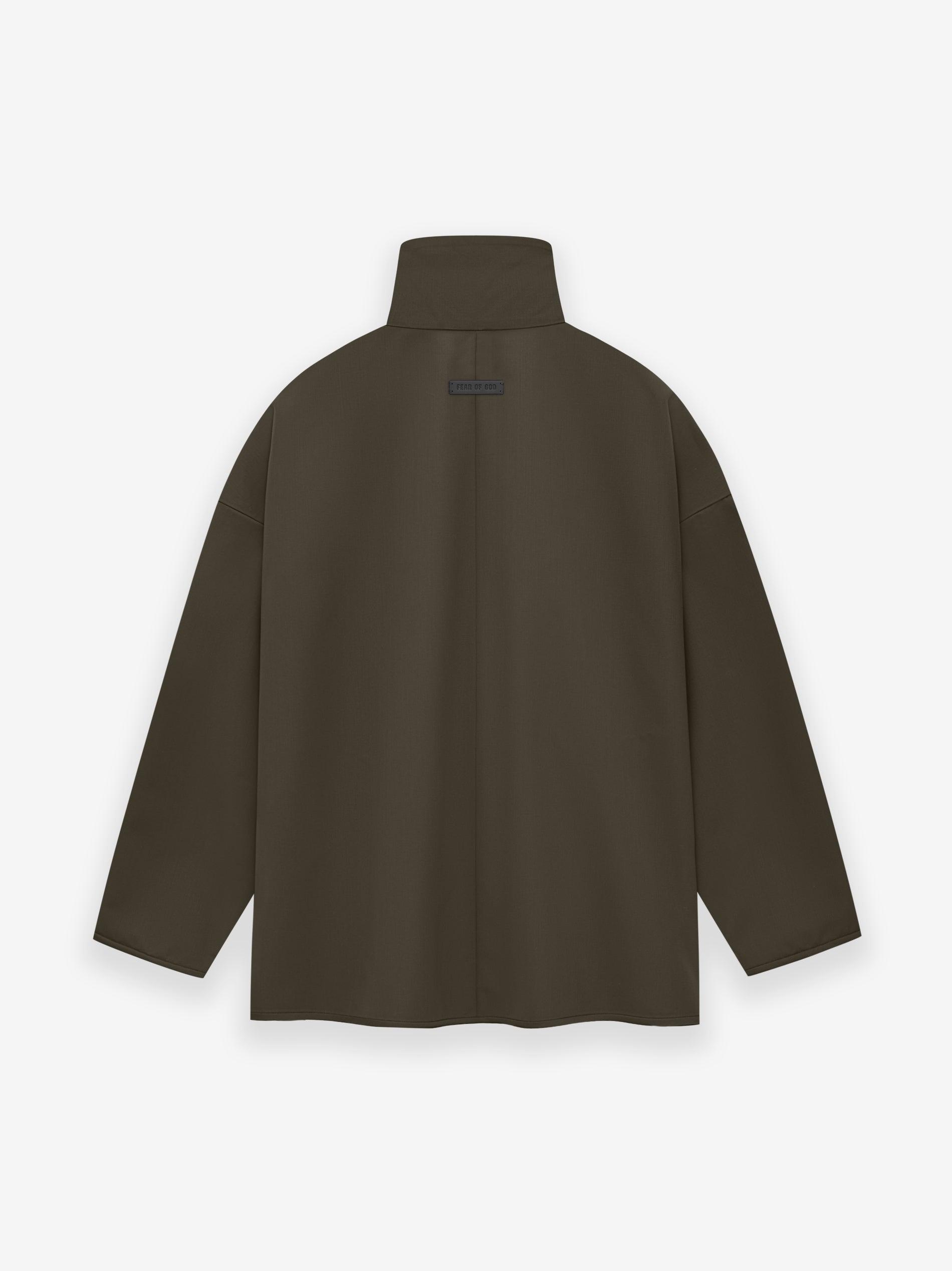 Wool Crepe High Neck Jacket Product Image