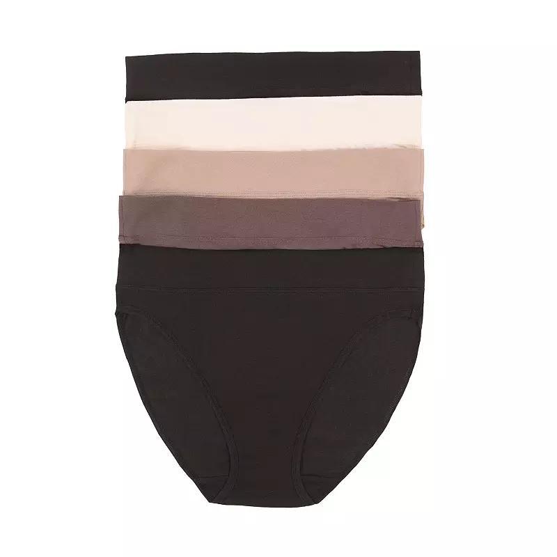 Womens Jezebel 5-pk. Pima Cotton Hi-Cut Panty 900819P5 Product Image