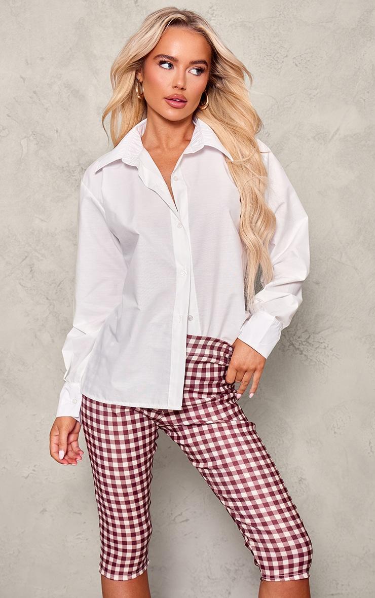 White Open Back Shirt Product Image