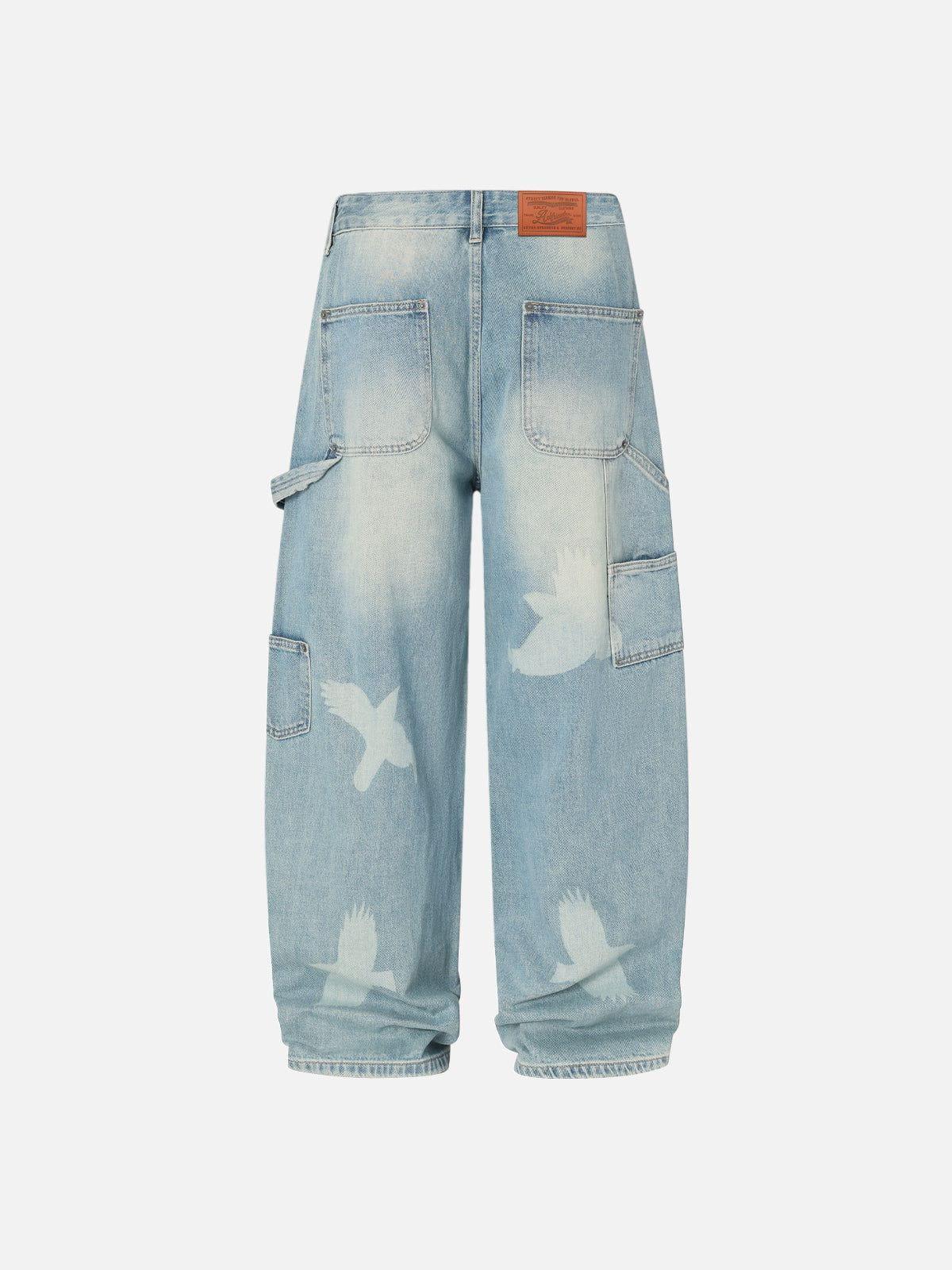 Aelfric Eden Pigeon Graphic Baggy Jeans Product Image