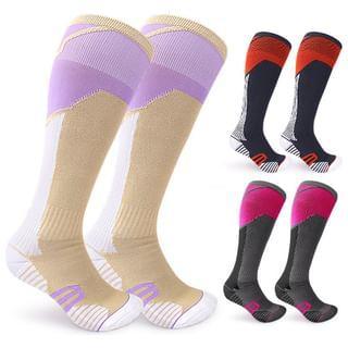Color Block Sport Compression  Socks (Various Designs) Product Image