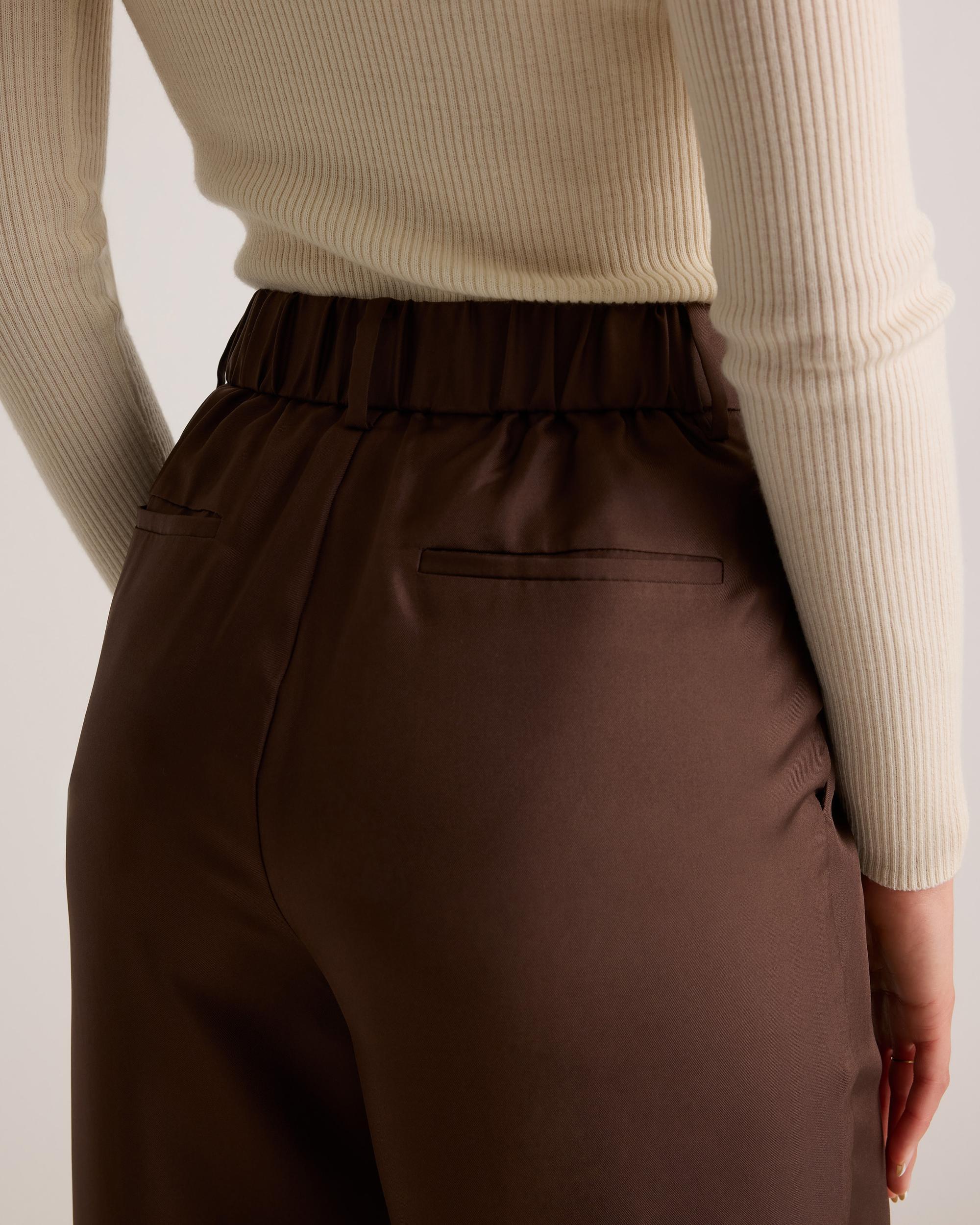 Quince | Women's 100% Silk Twill Trouser Cotton-Silk Product Image