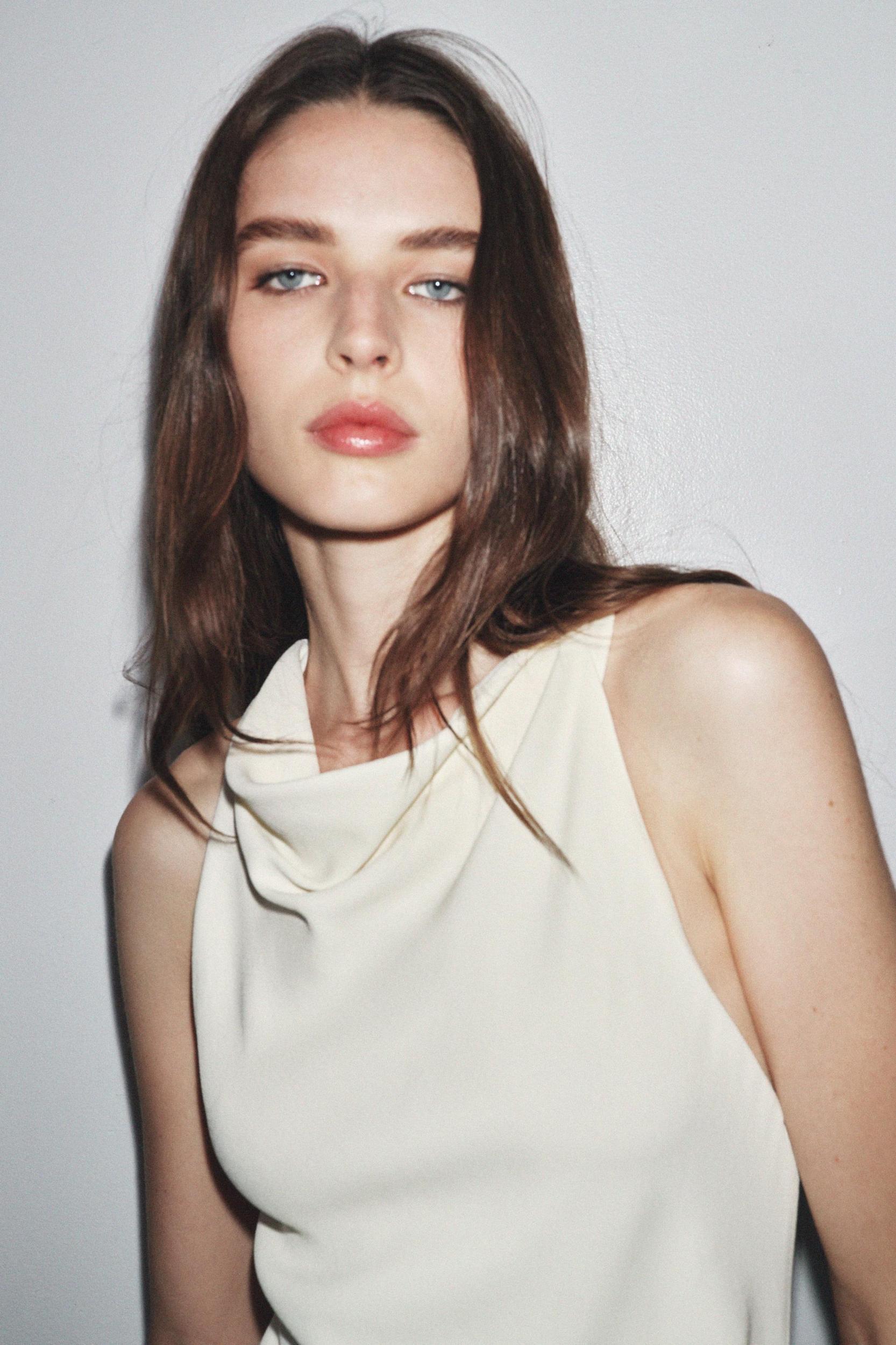 ZW COLLECTION COMBINATION HALTER DRESS Product Image