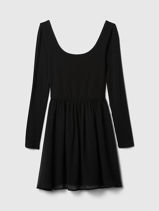 Mixed Media Mini Dress Product Image