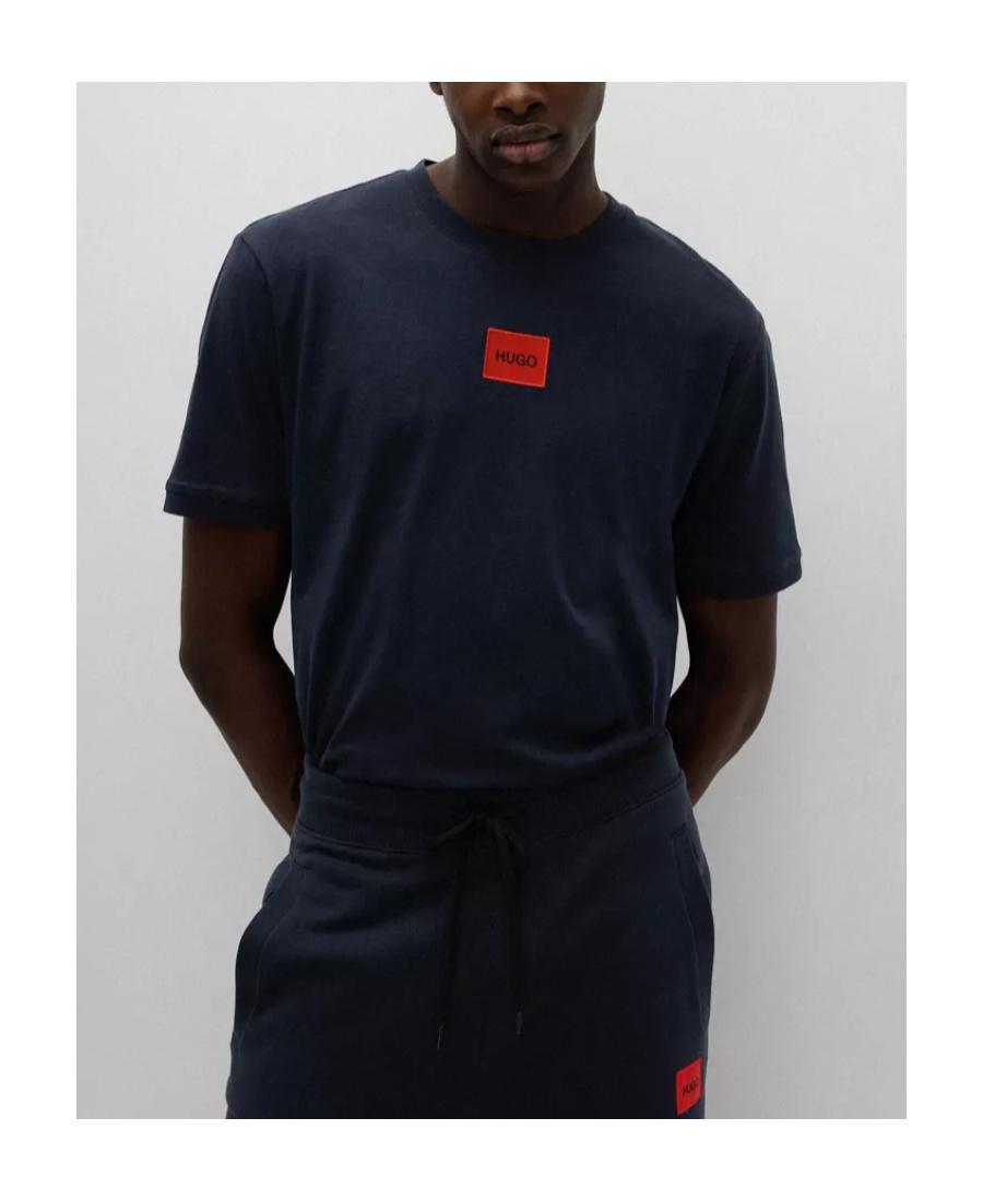 HUGO BOSS Logo-patch T-shirt In Black Product Image