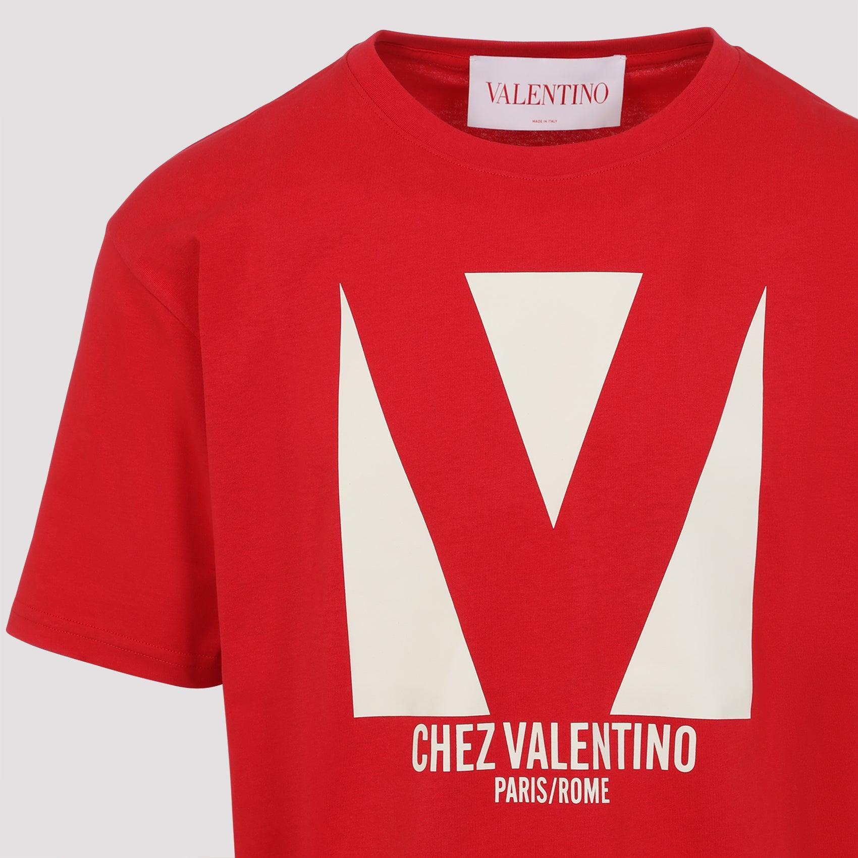 VALENTINO T-shirt Logo In Red Product Image
