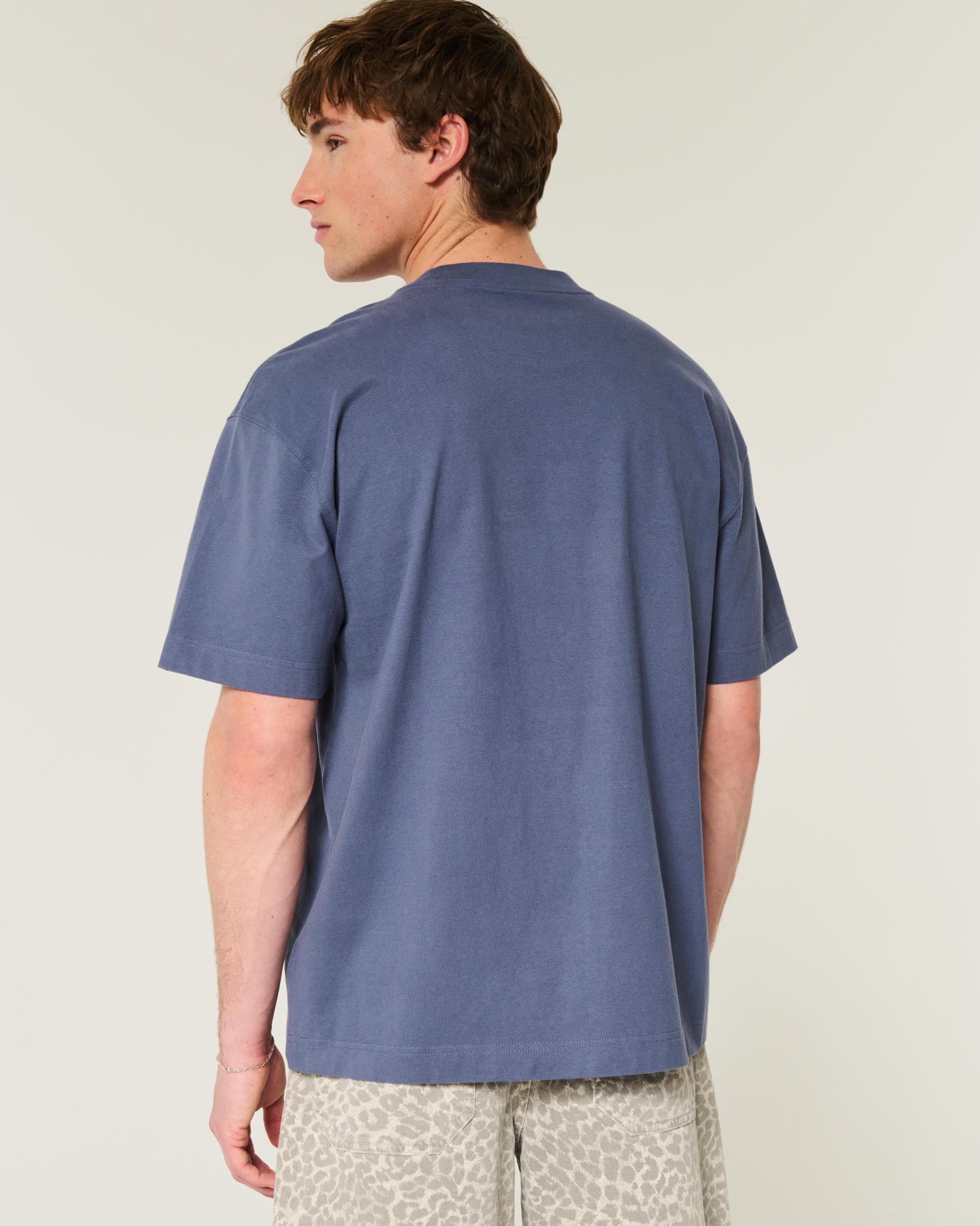 Boxy Heavyweight Washed Crew T-Shirt Product Image