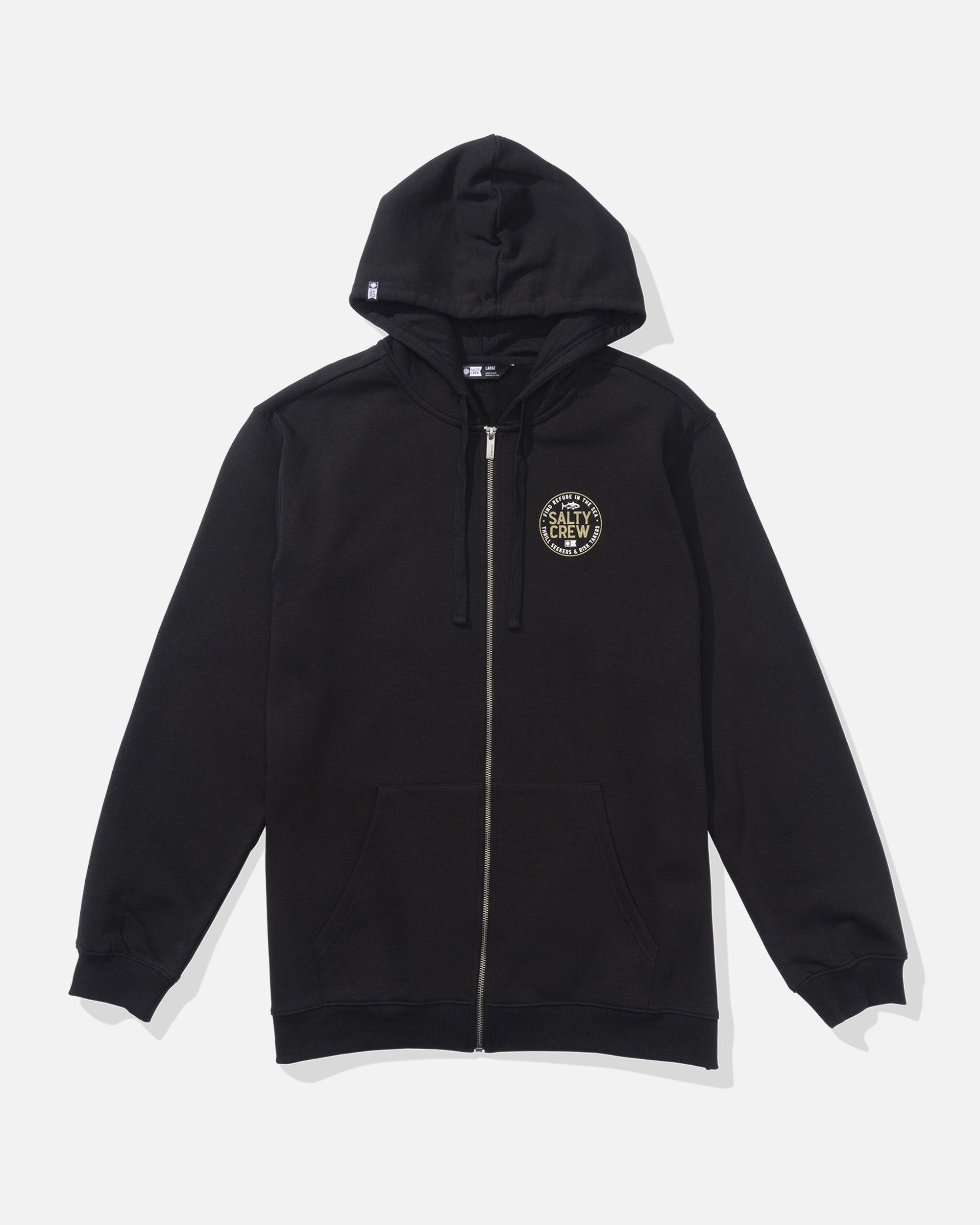 Legendary Zip Fleece Hoodie - Black Male Product Image