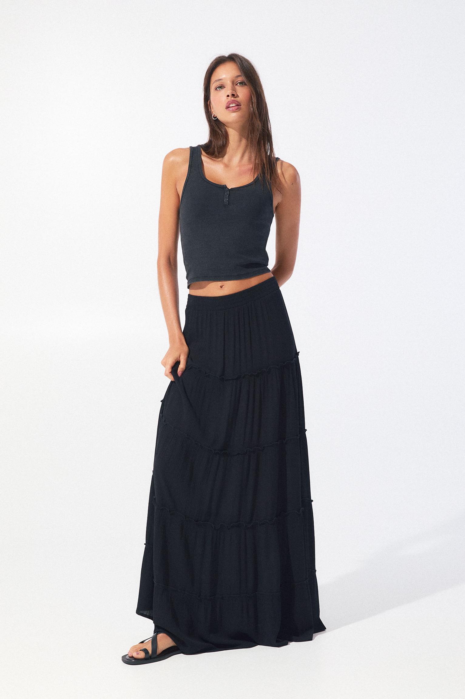 Paneled midi skirt Product Image
