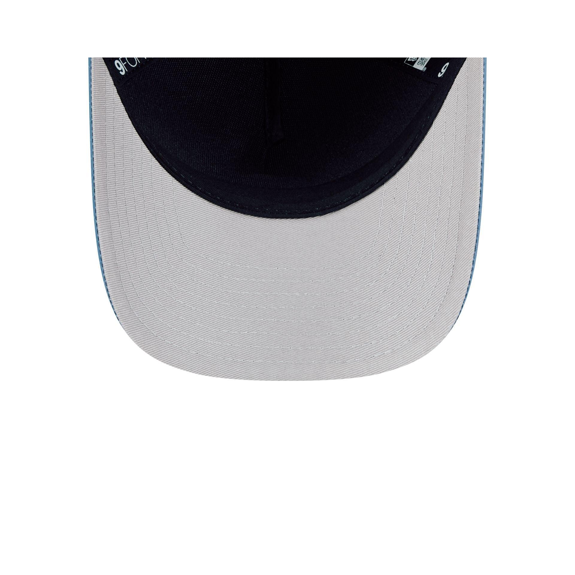 Chicago Cubs Blue Ripstop 9FORTY M-Crown A-Frame Snapback Hat Male Product Image