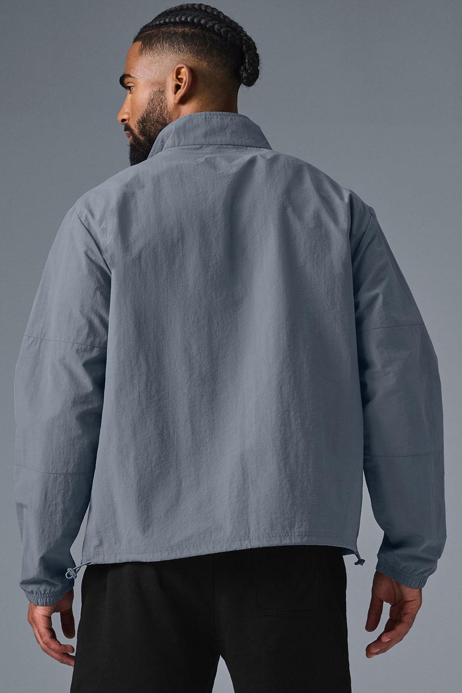Lightweight Takeaway Track Pullover - Steel Grey Male Product Image