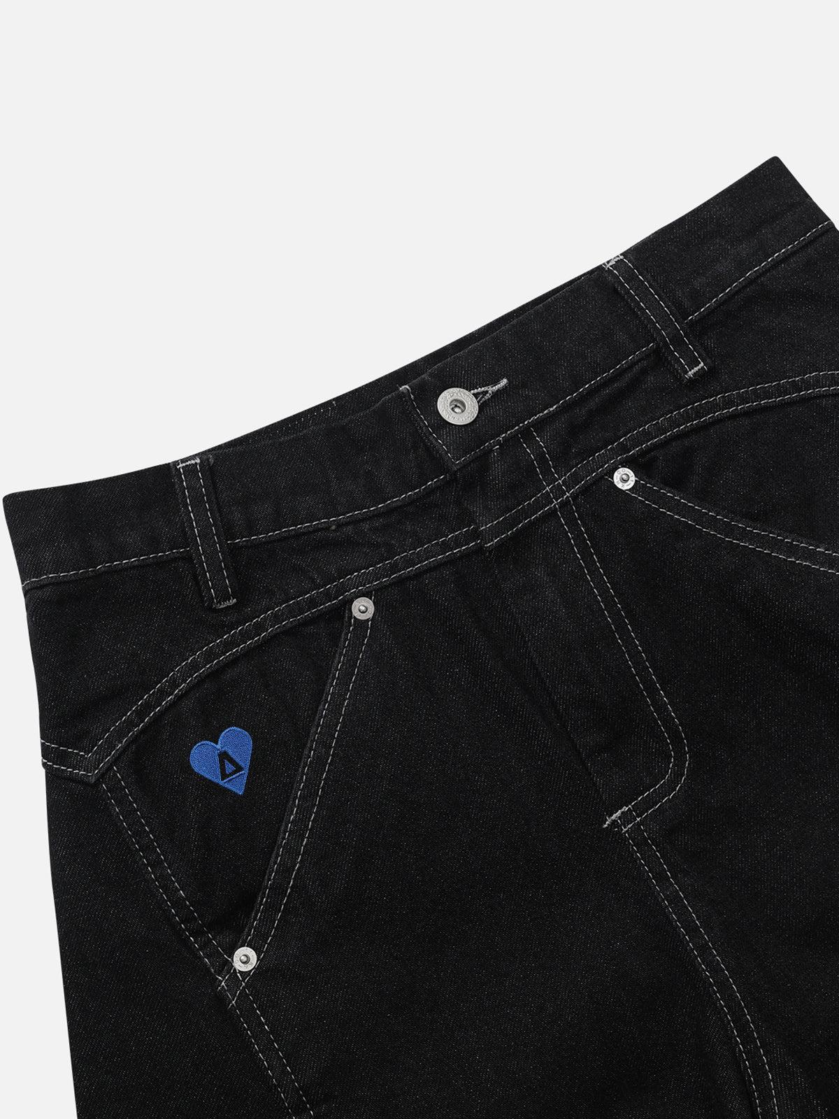 [Pre-Order] Aelfric Eden Wrinkle Seam Super Baggy Barrel Jeans Product Image
