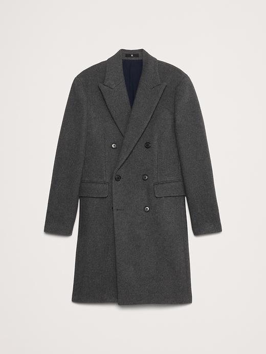 Italian Melton Double-Breasted Topcoat Product Image
