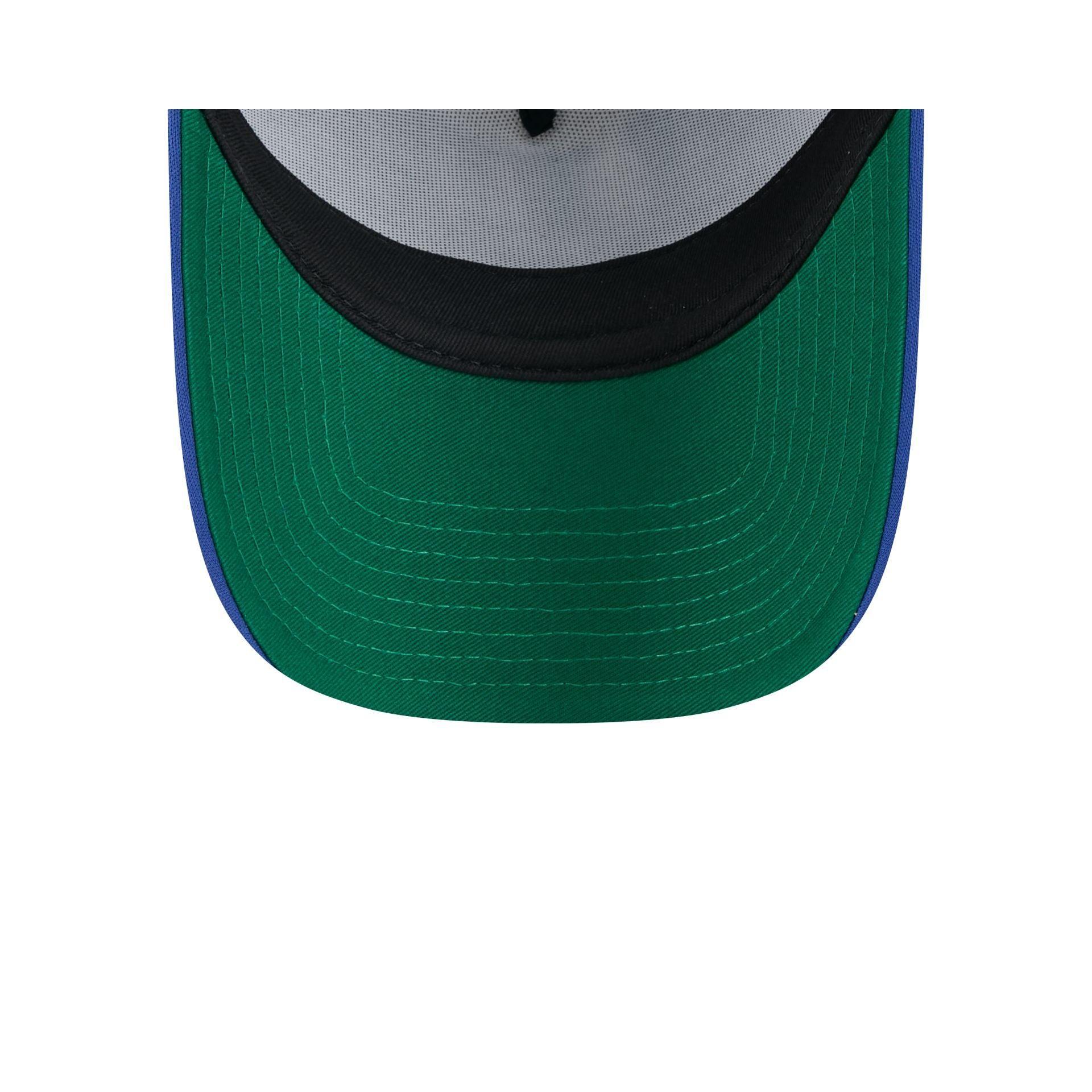 St. Louis Blues Distressed 9FORTY A-Frame Trucker Hat Male Product Image